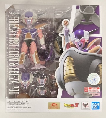 BANDAISPIRITS SHFiguarts Dragon Ball Z Frieza 1st Form and Frieza Pod Resale Edition