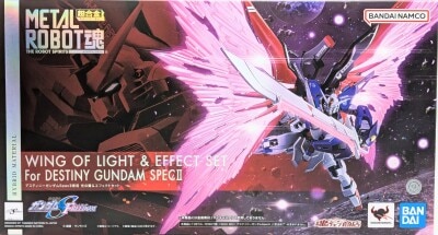 Bandai Spirits METAL Robot Spirits Mobile Suit Gundam Seed FREEDOM Destiny Gundam SpecII Wings of Light and Effect set
