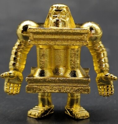 Bandai Diecast Kinkeshi 5 5/Kinnikuman Parthenon (gold plated ver.) รูปภาพ 1