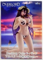 Taito Desktop Cute Figure Overlord IV Albedo Cow Print Swimsuit Ver.