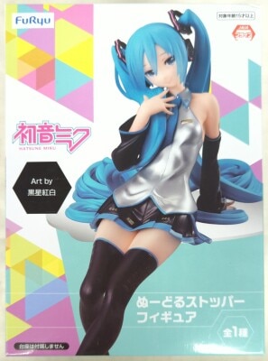 Furyu Noodle Stopper Figure VOCALOID Hatsune Miku Art by Kouhaku Kuroboshi Resale Edition