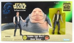 Hasbro Japan (ACTION FIGURE) JABBA THE HUTT AND HAN SOLO 3.5 Inch