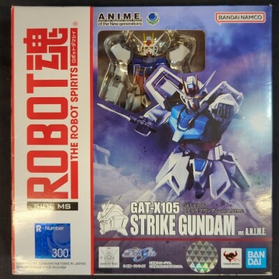 BANDAI SPIRITS ROBOT SPIRITS<side ms=""> Mobile Suit Gundam SEED GAT-X105 Strike Gundam ver. ANIME 300 </side>