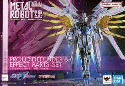 BANDAI SPIRITS METAL ROBOT Spirits<side ms=""> Mobile Suit Gundam SEED FREEDOM Proud Defender and Effect Parts Set </side>