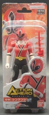 Bandai Namco Action Hero Series Samurai Sentai Shinkenger Shinken Red 09