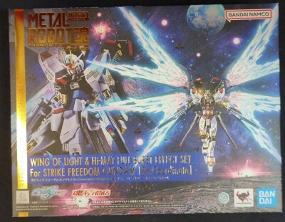Bandai Spirits METAL ROBOT Spirits <side ms=""> Strike Freedom Gundam[Re:Coordinate] Wings of Light & High-Mat Full Burst Effect </side> 画像 1