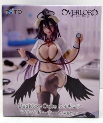 Taito Desktop Cute Figure Overlord Albedo Nurse ver. Bild 1