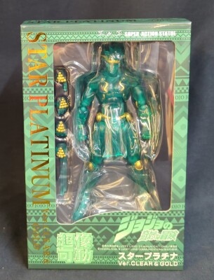 Medicos Super Action Statue Statue Star Platinum Ver. CLEAR & GOLD hình ảnh 1