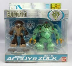 Bandai MS in ACTION!!/MIA Mobile Suit Gundam Acguy and Zock
