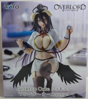 Taito Desktop Cute Figure Overlord Albedo Nurse ver.