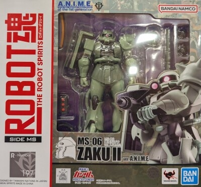 Bandai Spirits - The Robot Spirits<side ms=""> Bandai Namco version MS-06 Mass-produced Zaku ver. ANIME resale version 197 </side> รูปภาพ 1