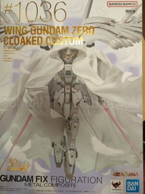 Bandai Spirits GUNDAM FIX FIGURATION METAL COMPOSITE GUNDAM W 30th Wing Gundam Zero Cloaked Custom #1036