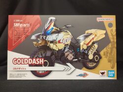 BANDAI SPIRITS SHFiguarts Kamen Rider Gotchard Gold Dash gambar 1