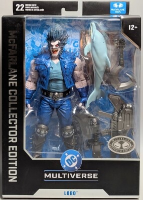 McFARLANE TOYS McFARLAN COLLECTOR EDITION DC REBIRTH LOBO PLATINUM Color EDITION 7- inch