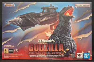 BANDAI NAMCO S.H.MonsterArts Godzilla (2004) Radiant Heat Ray Ver. VS New Gotengo imagen 1