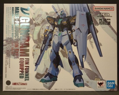 BANDAI SPIRITS METAL ROBOT Spirits (Ka signature)<side ms=""> Mobile Suit Gundam: Char's Counterattack Mass Production Type ν (Nu) Gundam (equipped with fin funnels) </side> Bild 1