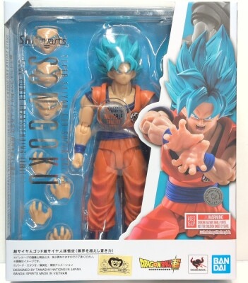 Bandai SH Figuarts Super Saiyan God Super Saiyan Son Goku<the blue="" power="" that="" surpasses="" limits=""> </the> รูปภาพ 1