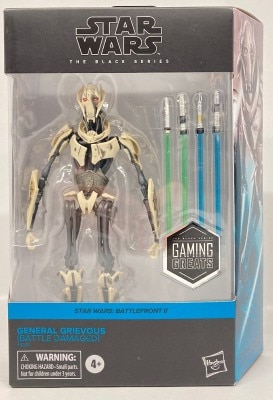 HASBRO THE BLACK SERIES / GAMING GREATS GENERAL GRIEVOUS (BATTELE DAMAGED) 6 inch imagen 1