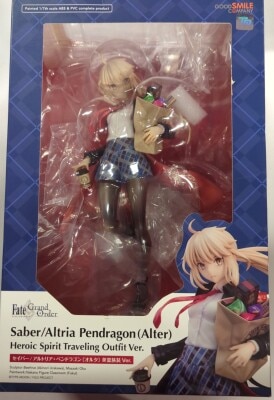 GOOD SMILE COMPANY 1/7 Scale Fate/Grand Order Saber/ Artoria Pendragon(Alter) Heroic Spirit Travel Outfit Ver.