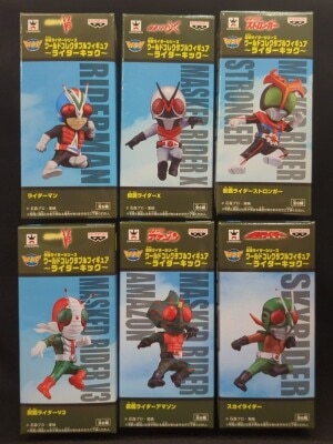 Banpresto WCF Kamen Rider rider kick Kamen Rider Series Complete 6 Type Set WCF Kamen Rider rider kick imagen 1