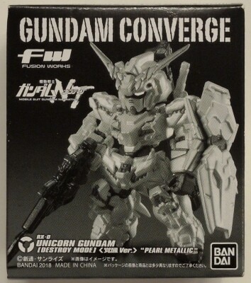 BANDAI FW GUNDAM CONVERGE Mobile Suit Gundam N Unicorn Gundam Destroy Mode (Awakening Ver.) Pearl metallic Bild 1