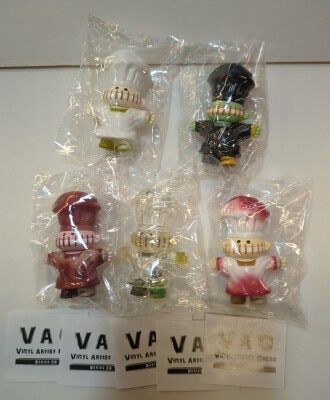 MEDICOMTOY VAG series 39 PUSHEAD BUTCHER Complete 5 Piece Set