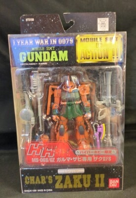 Bandai Mobile Suit (MS) in Action!! MIA MS-06S GZ Garma Zabi Zaku IIFS