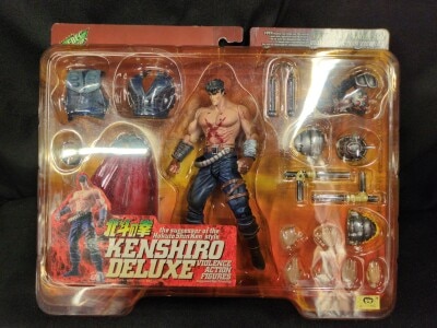 Kaiyodo VIOLENCE ACTION FIGURES Kenshiro Deluxe (with blood spray/red cloak Ver.) รูปภาพ 1