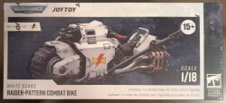 Unopened JOYTOY WHITESCARS/1/18 SCALE RAIDER-PATTERN COMBAT BIKE