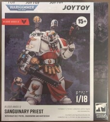 Unopened JOYTOY WARHAMMER 40000 BLOOD ANGELS Sauguinary Priest with heavy bolt pistol chainsword imagen 1