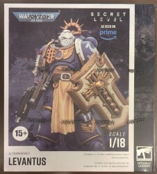Unopened JOYTOY Ultramarine Levantus (equipped with Power Sword, Storm Shield, and Bolter Pistol)