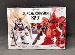 BANDAI Fusion Works (FW) Gundam Converge SP01 ν (Nu) Gundamfully equipped) and Sazabi 画像 1