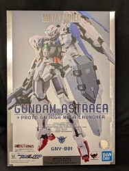 BANDAI SPIRITS METAL BUILD Mobile Suit Gundam OOP Gundam Astraea + Proto GN High Mega Launcher