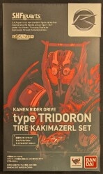 Bandai SHFiguarts Kamen Rider Drive Kamen Rider Drive Type Tridoron Tire Kaki Mazel set