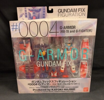 Bandai GFF Mobile Suit Gundam G Armor RX-78 Gundam + G Fighter #0004