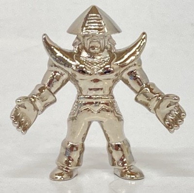 Bandai Diecast Kinkeshi 7 / Kinnikuman The Samurai (silver metal plating Ver.) silver metal plating