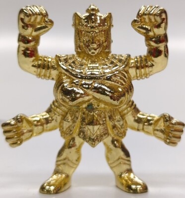 Bandai Die-cast Kinkeshi 7/Kinnikuman Ashuraman (gold-plated ver.)