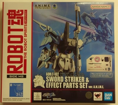 Bandai Spirits - The Robot Spirits<side ms=""> Mobile Suit Gundam SEED AQM/E-X02 Sword Striker and Effect parts set ver. ANIME 313 </side>