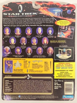 PLAYMATES (ACTION FIGURE) LIEUTENANT COMMANDER WORF / (14 characters on the back of the backing cardboard) 5 inches Bild 1