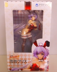 Aquamarine Senki Zesshou Symphogear G Chris Yukine Bunny Style metallic Red PVC image 1