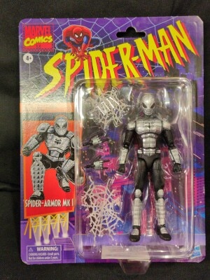 HASBRO (VINTAGE RETRO) SPIDER MAN SPIDER ARMOR MK I 6 inch