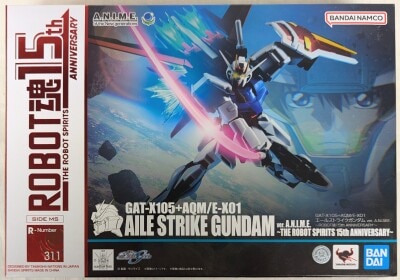 BANDAI SPIRITS ROBOT Spirits ＜ SIDE MS ＞ Mobile Suit Gundam Seed Aile Strike Gundam ver. ANIME ~Robot Spirits 15th ANNIVERSARY รูปภาพ 1