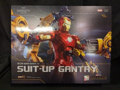 Nakado Toys INFINITE ACTION X / MARVEL 10TH ANNIVERSARY THE INFINITY SAGA IRON MAN MARK IV / SUIT UP GANTRY 1/10 Scale image 1