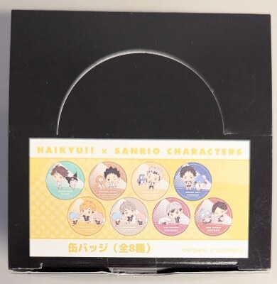 Sanrio Haikyuu!! x Sanrio Characters Can Badge Complete 8 Piece Set) 图片 1