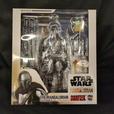 Medicom Toy MAFEX MANDALORIAN CHROME VER 256 STAR WARS / THE MANDALORIAN