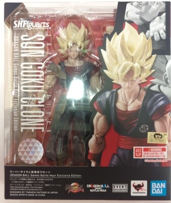 Bandai Spirits SHFiguarts Super-Saiyan Son Goku Clone DRAGONBALL Games Battle Hour Exclusive Dragon Ball FighterZ รูปภาพ 1