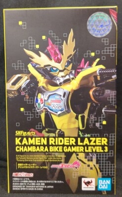 BANDAI SPRITS SHFiguarts Kamen Rider Ex-Aid Kamen Rider Laser Chambara Bike Gamer level 3