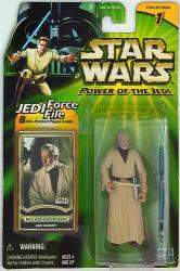 Tomy JEDI FORCE FILE / COLLECTION 1 BEN (OBI-WAN) KENOBI / JEDI KNIGHT 3.5 Inch