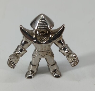 Bandai Diecast Kinkeshi 7 / Kinnikuman The Samurai (silver metal plating Ver.) silver metal plating imagen 1