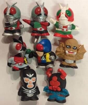 Bandai Soft Vinyl Collection Kamen Rider Series Complete 8 Piece Set Kamen Rider Soft Vinyl Collection imagen 1